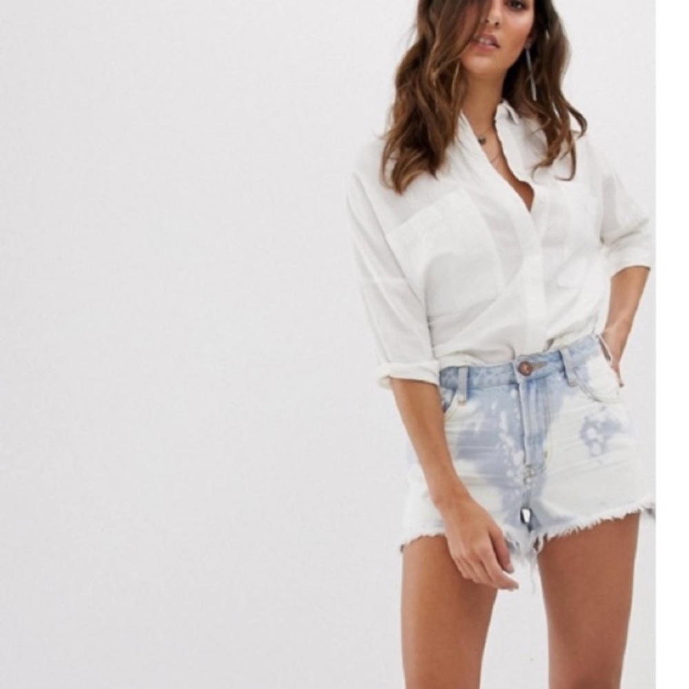One Teaspoon Bonita Bleach Affect Shorts size 30 - Picture 1 of 7